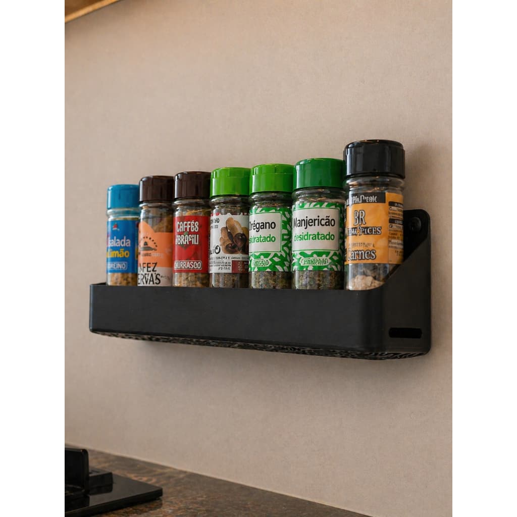 Organizador de Temperos de Parede Premium | Suporte Porta Temperos Cozinha