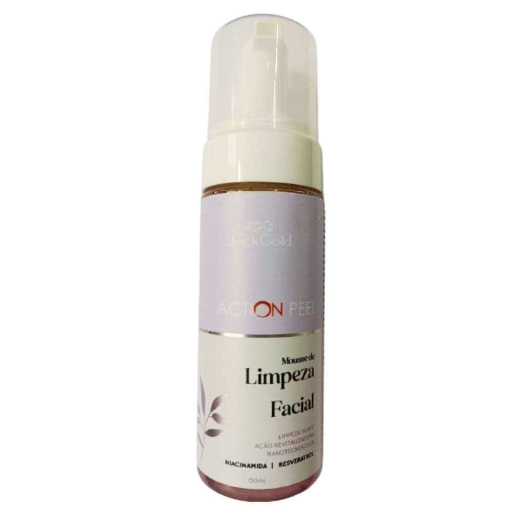 Espuma delicada para Limpeza Facial 150ml antistresse, sabonete facial anti-poluição para pele oleosa, anti acne, vegano