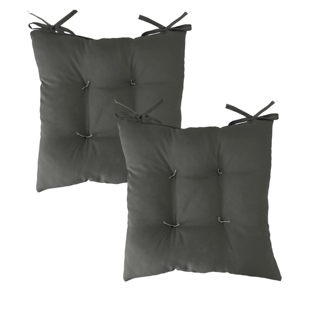 Kit 2 Peças Almofada Futon 40x40cm Assento para Cadeira Macio Tecido Oxford Durável Liso Confortável
