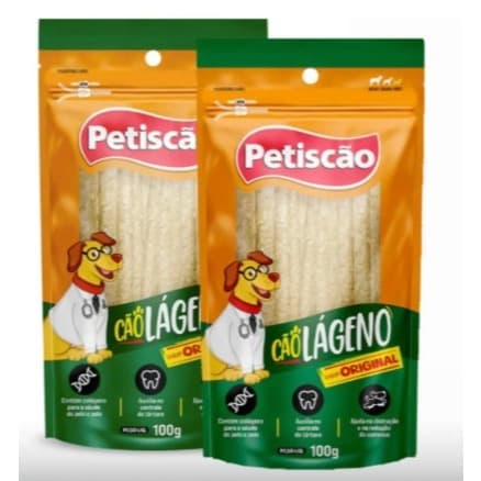Kit Cãolágeno Petiscão Sabor Original 2 Unid 100g Cada