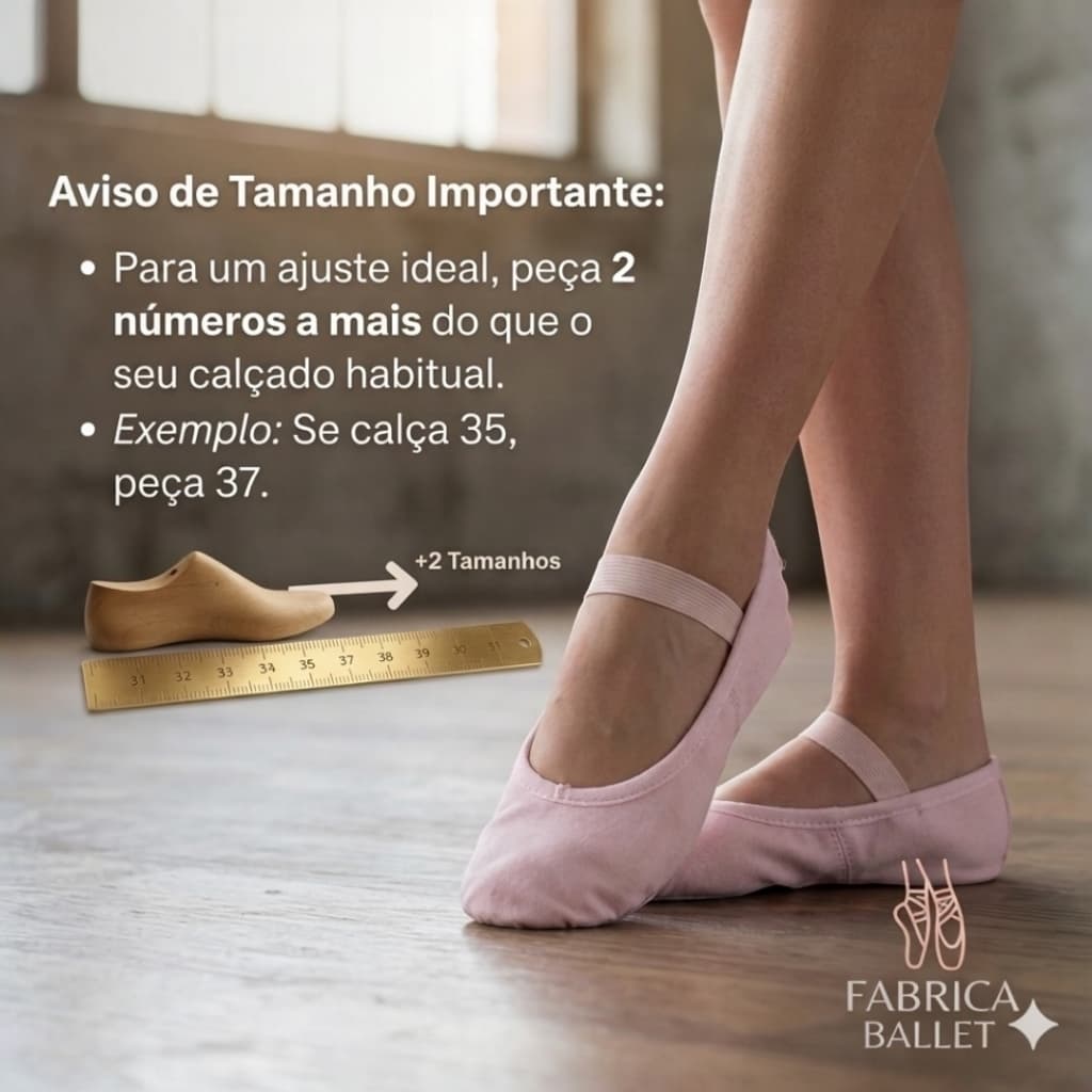 Sapatilha Meia Ponta em Korino para Dança e Ballet Escolar Macia Premium Infantil ao Adulto