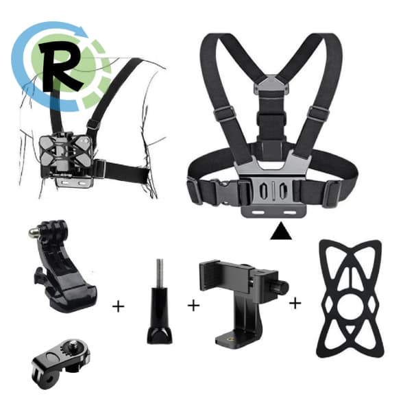 Suporte Peitoral Cinturão Premium Para Celular Câmera Gopro