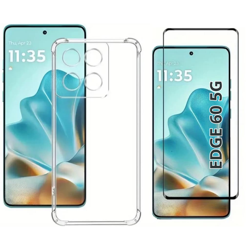 Capa Capinha Anti Impacto + Película Cerâmica Para Motorola Edge 60 5G