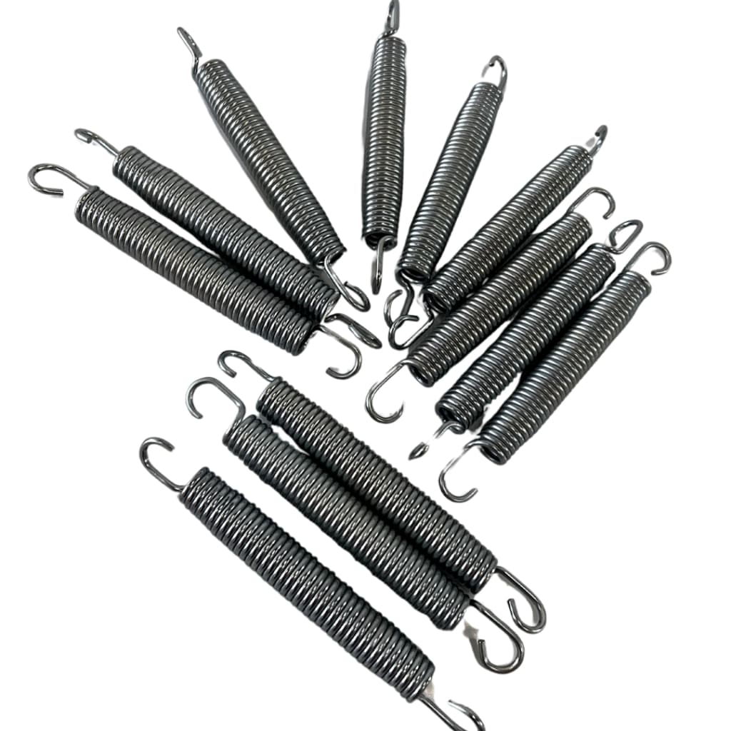 Kit 32 Molas Cama Elástica 14cm Zincadas Antiferrugem Pula Pula Reposição Alta Resistência