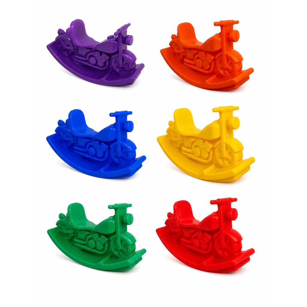 Gangorra Moto Infantil Resistente Até 50kg Brinquedo Equilíbrio Criança Colorido