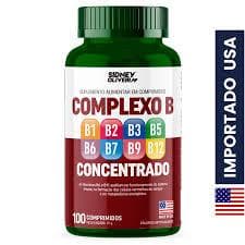 Complexo B Concentrado Made In Usa 100 Comprimidos Sidney Oliveira