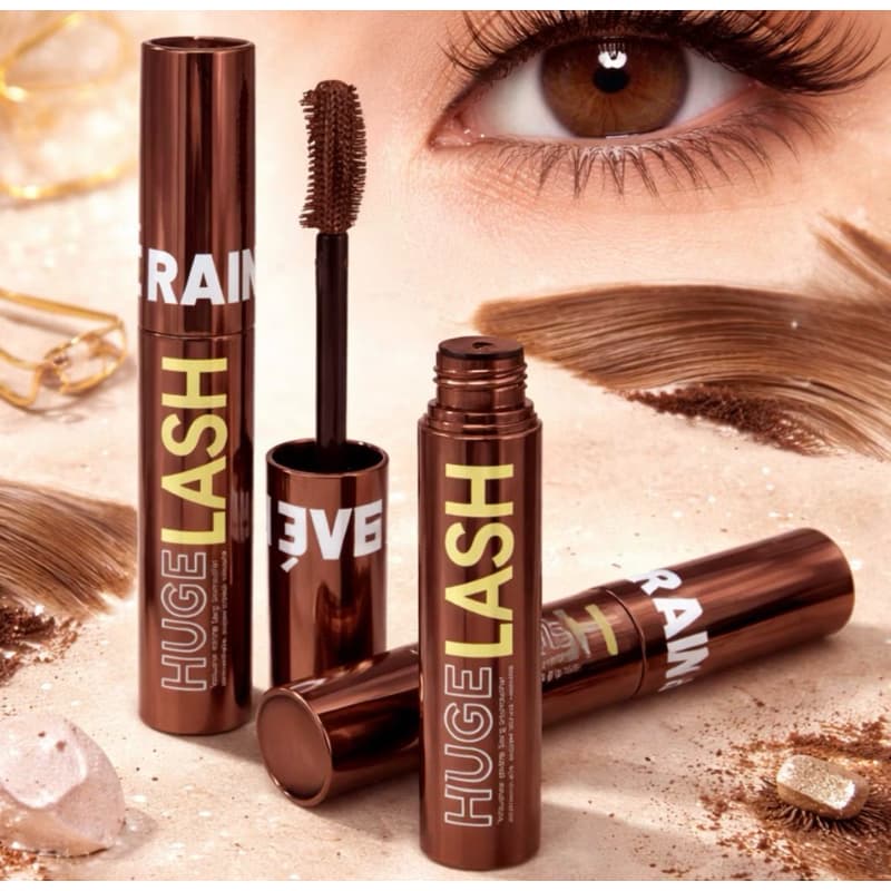 Máscara de Cílios Marrom Lové Rain Resistente à Água Efeito Natural