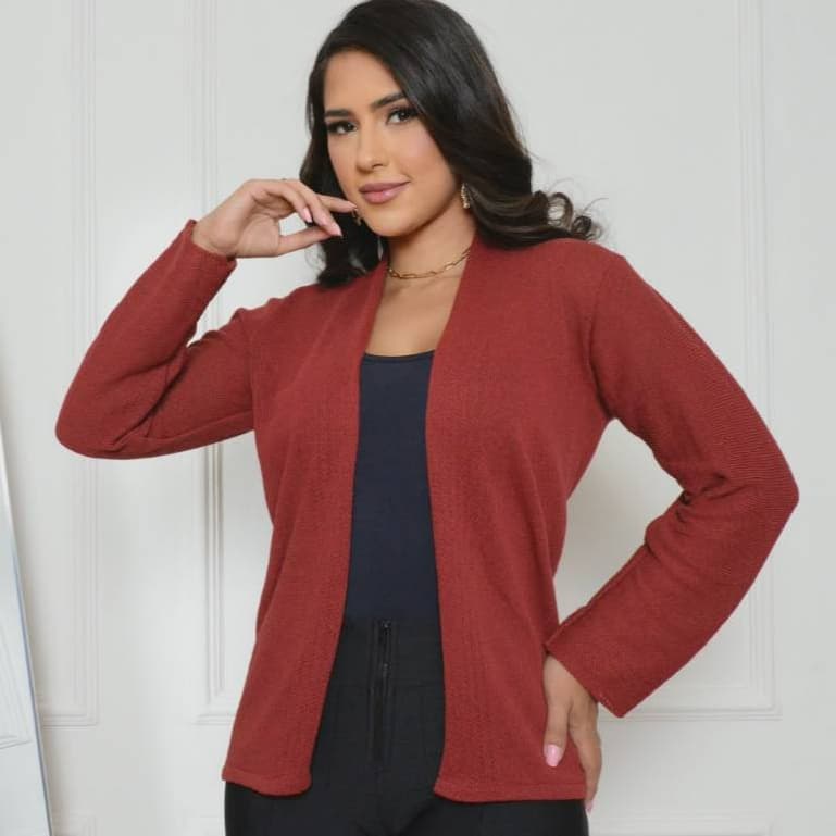 Casaco Cardigan Fang Tricot
