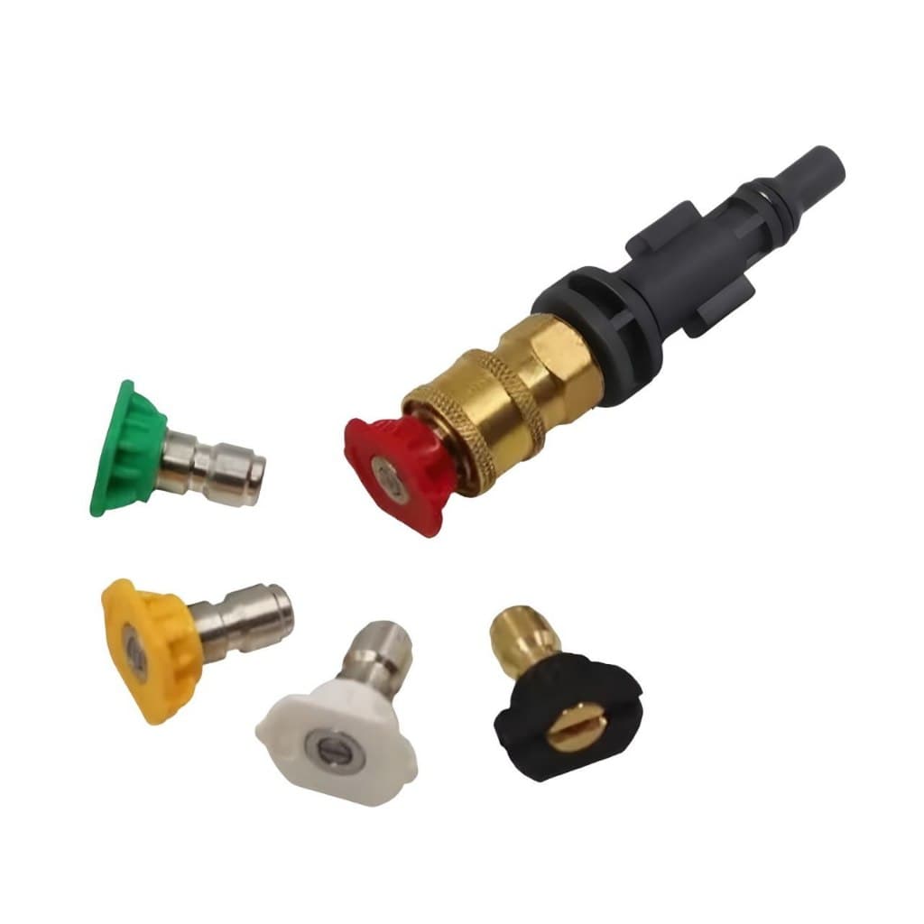 Kit Engate Rápido 1/4 Com 5 Bicos Para Lavadora Alta Pressão