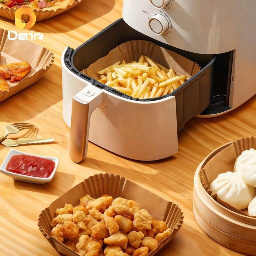 Forma Papel Airfryer Redonda 16cm Antiaderente Descartável