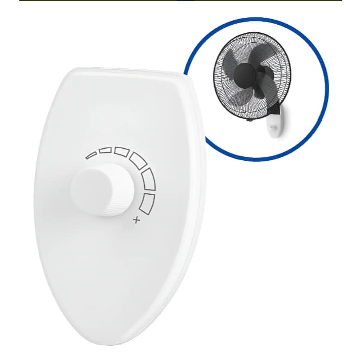 Controle Velocidade Ventilador Dimmer Sobrepor Branco
