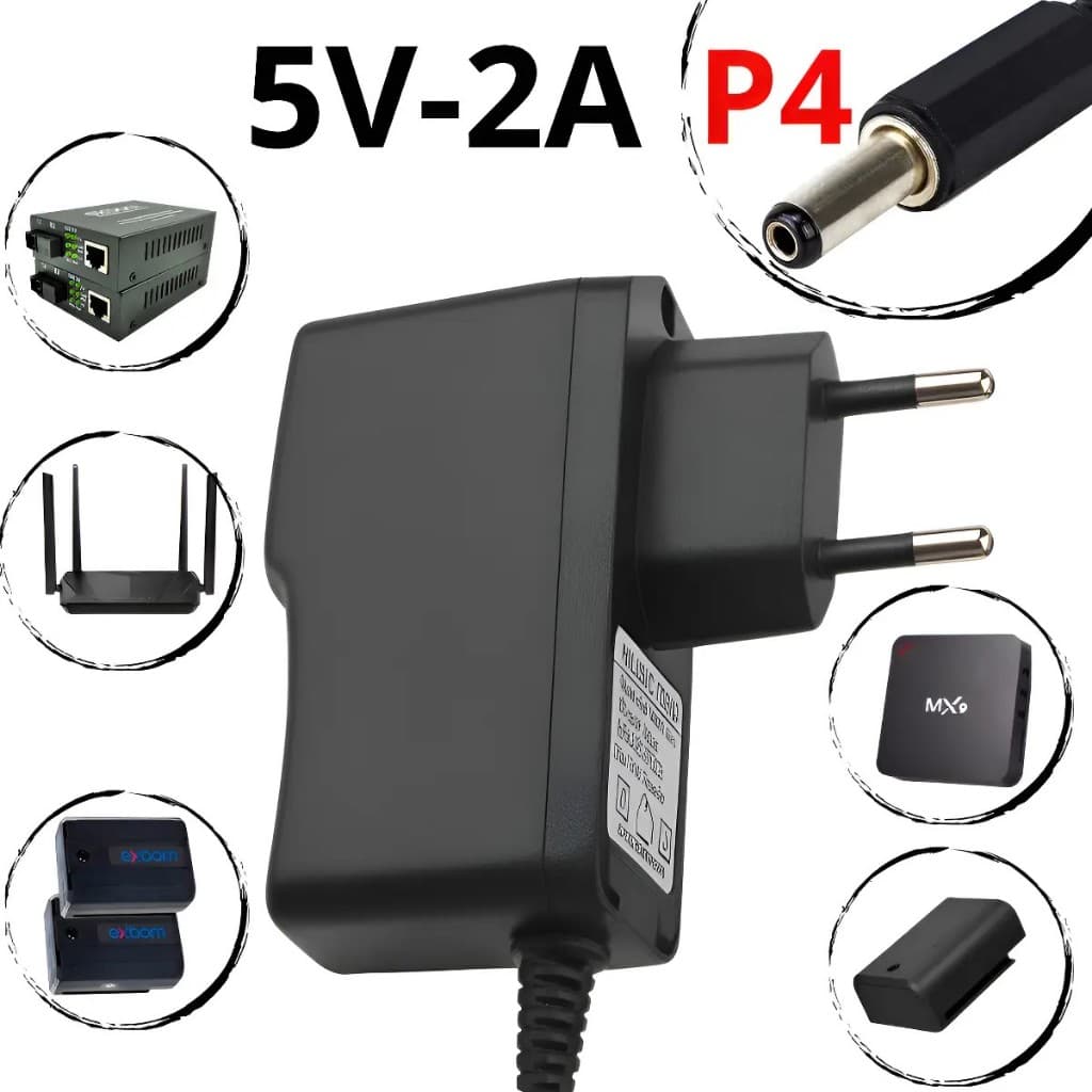 Fonte 5v 2a Bateria Nível Laser Conversor Tv Box Roteador