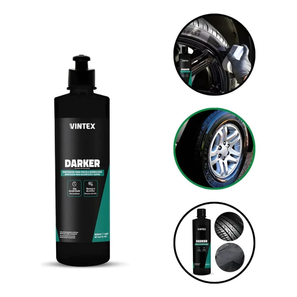 DARKER PNEU PRETINHO REVITALIZADOR PNEUS E BORRACHAS 500ML VINTEX VONIXX