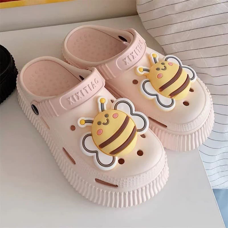 Chinelo Babuche Sandália Antiderrapante Scaleno Super Leve Em Eva Com Acessórios-Cute Animal