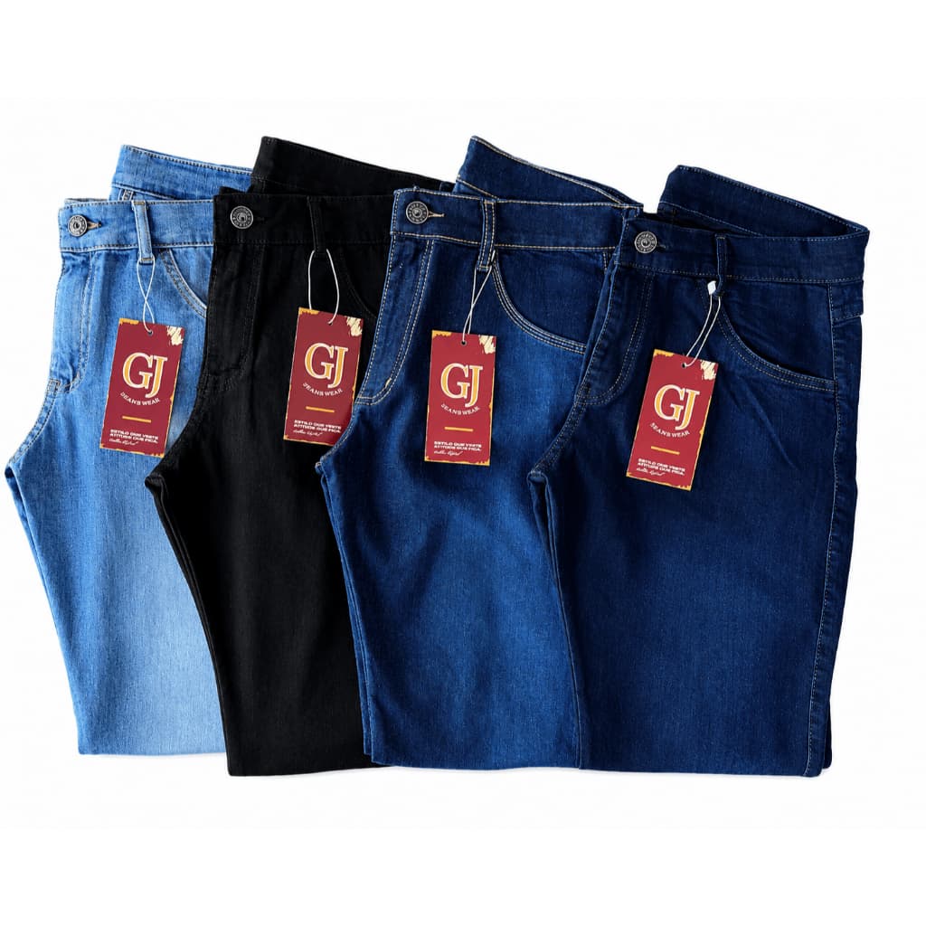 Kit 4 Calça Masculina Jeans Premium Skinny Elastano Lycra