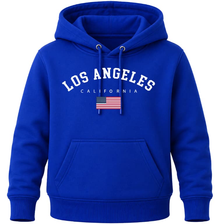 Moletom Infantil PREMIUM Flanelado Casaco Estampado LOS ANGELES Quentinho Confortável