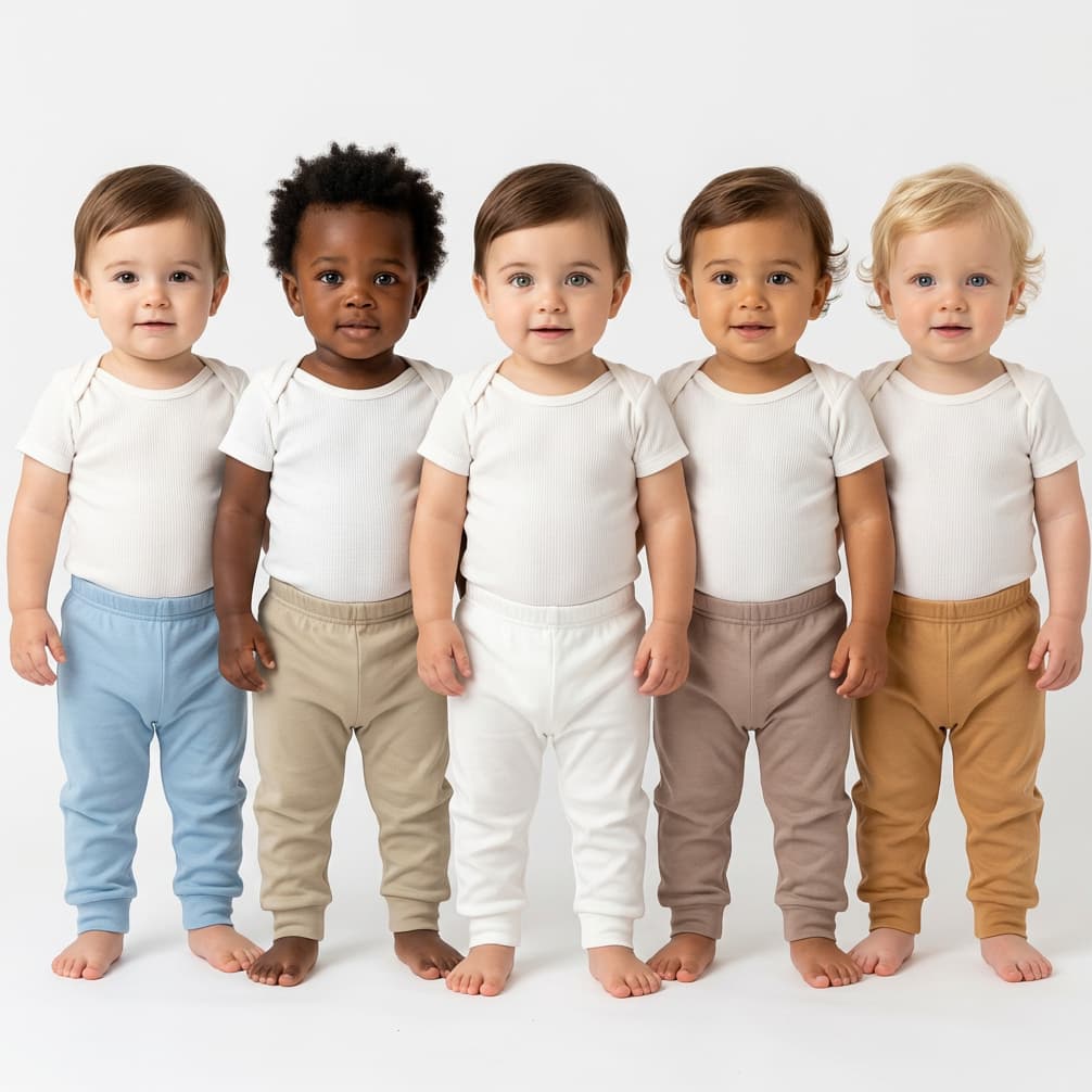 Kit 5 Calças Mijãozinho Infantil Bebê 100% Algodão Menina Menino Unissex Básico Suedine Enxoval Maternidade Macio e Leve
