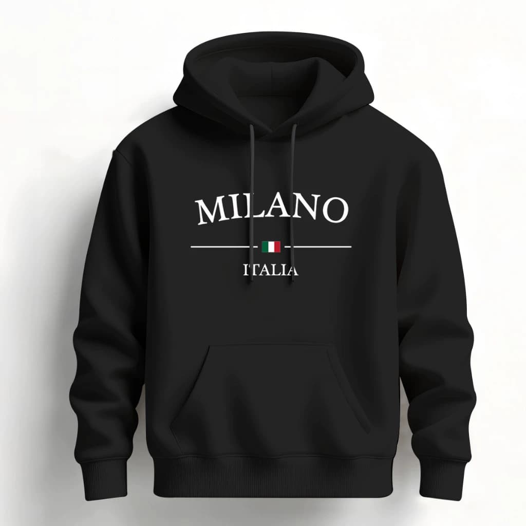 Moletom Milano Itália 100% Algodão Leve Confortável - Envio Rápido