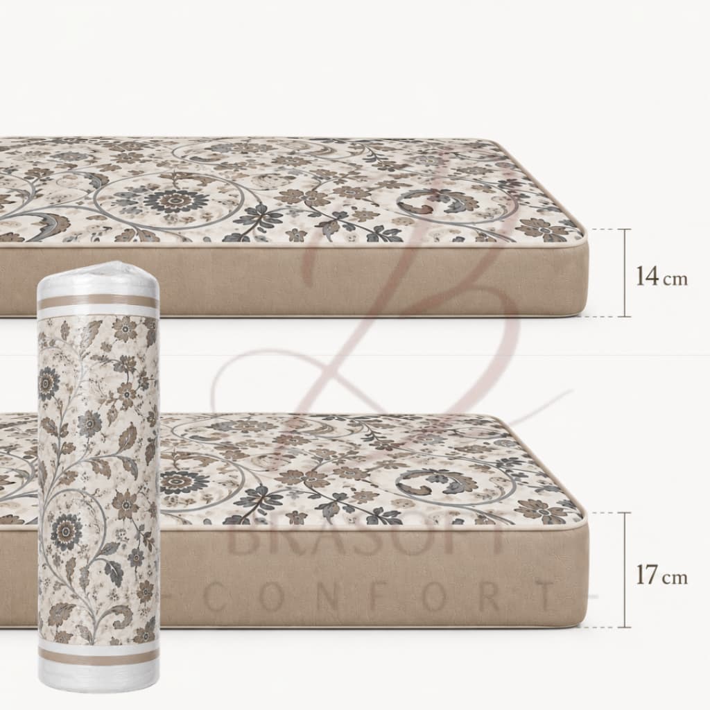Colchão Solteiro Espuma Semi-Ortopédico D33 Conforto e Durabilidade