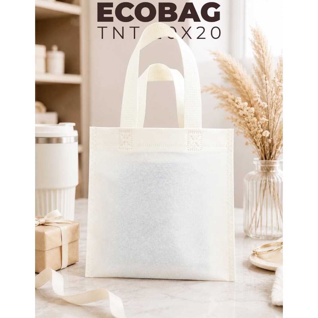 Sacola TNT 20x20 Ecobag Presente Festa Brinde Evento Kit com 50 e 100 Un