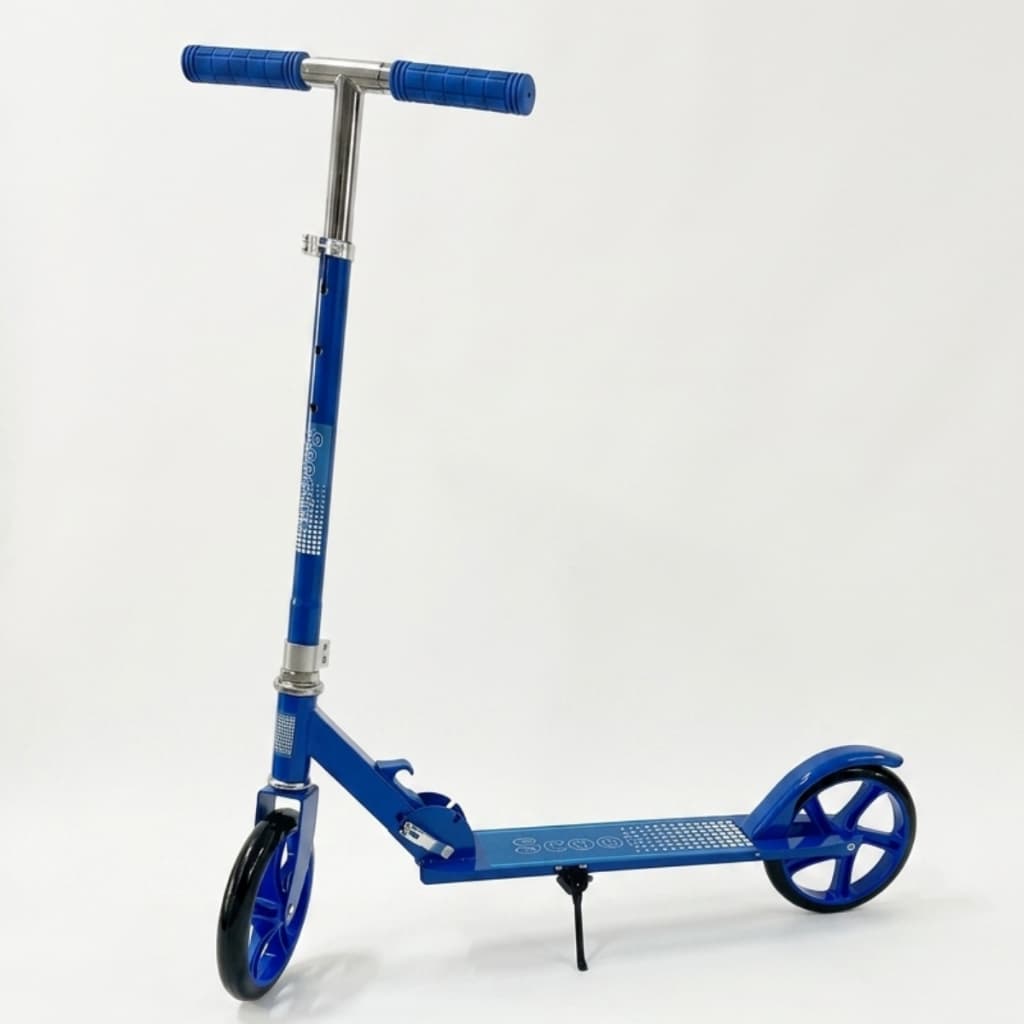 Patinete Crianças Jovens e Adultos Ajustável Azul 100Kg