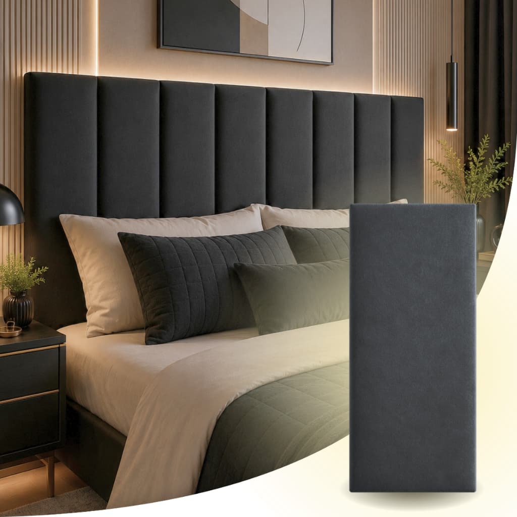 Kit Até 10 Placas Cabeceira Modulada Estofada de Cama Solteiro Casal Queen King C/ Fita Dupla Face