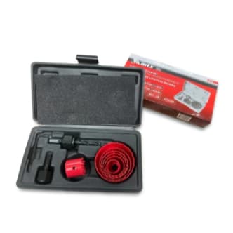 Kit Jogo De Serra Copo Com Broca Guia Maleta 11 Peças Para Furadeira Manual Ou Elétrica