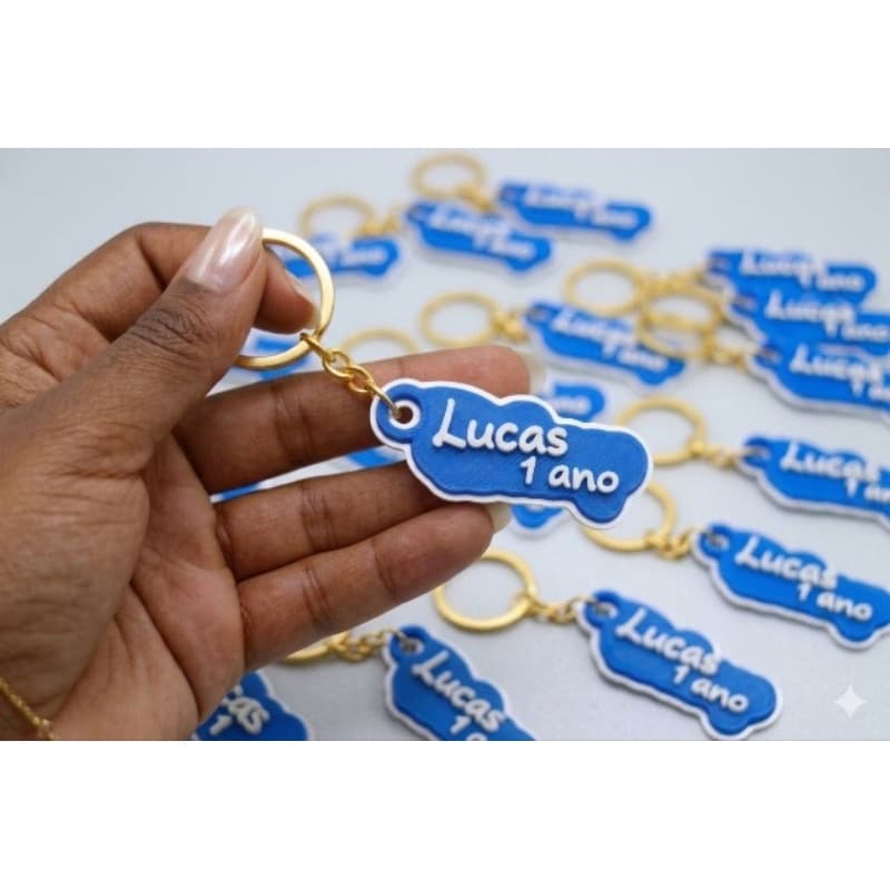 KIT CHAVEIROS PERSONALIZADO COM NOME PARA LEMBRANCINHAS