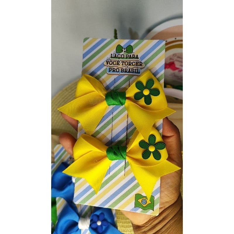 laço do Brasil, par de laço do Brasil, laço da copa laço infantil