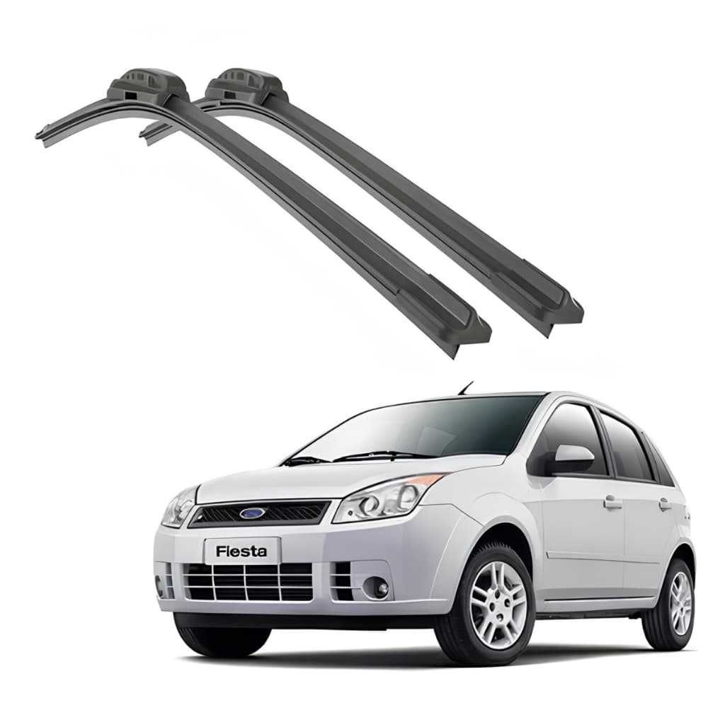 Par Palhetas Limpador Parabrisa Ford Fiesta 2005 a 2010 Dianteiro 20”