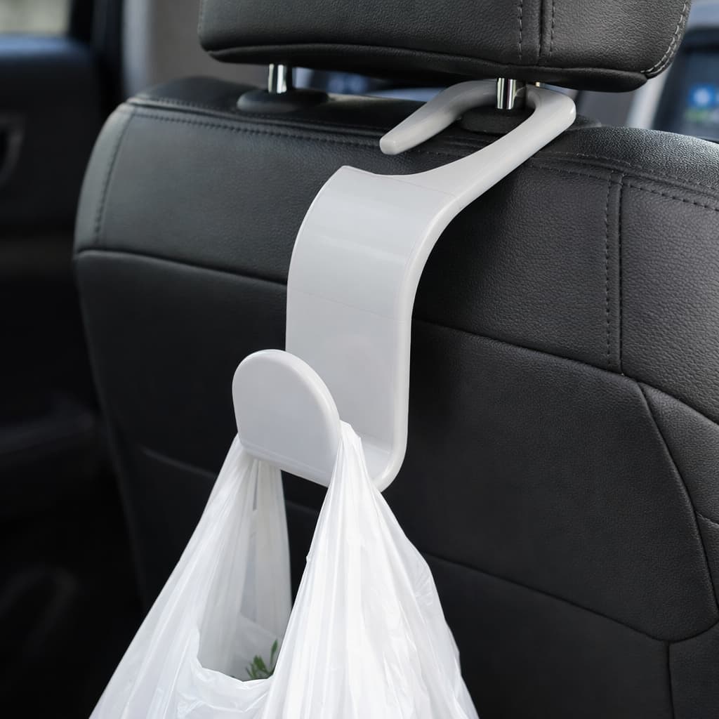 Kit 2/4 Peças Suporte Veicular Automotivo Encosto De Banco Traseiro Gancho Pendurar Bolsa/sacola