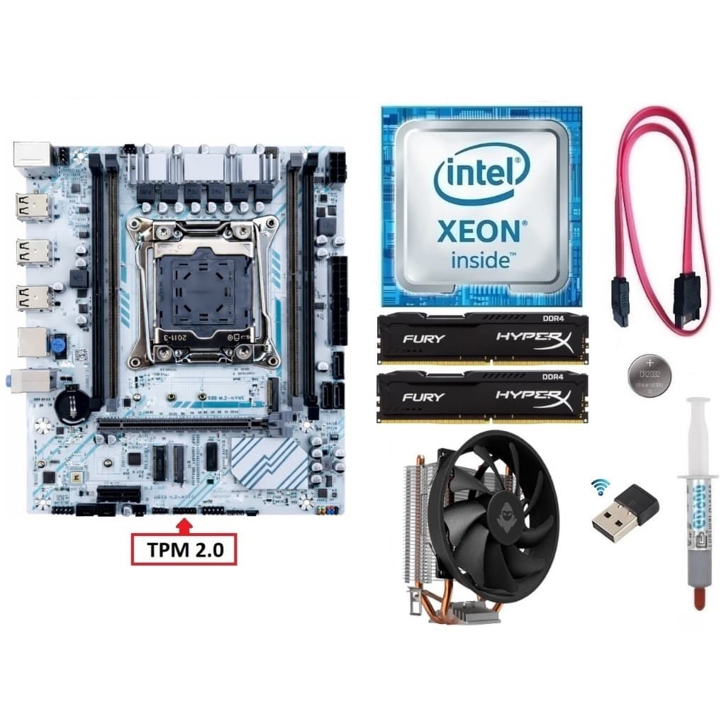 Kit Gamer X99 Xeon E5 2650 v4/ 8GB-16GB DDR4/ Cooler/ Wi-fi