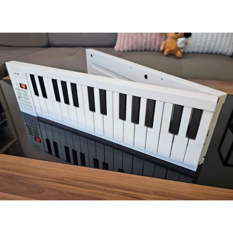 Teclado eletrônico musical dobrável 61 teclas