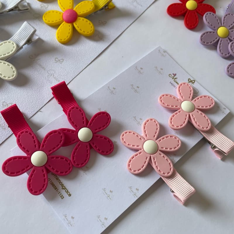 parzinhos de laço infantil flor|hair clip infantil| presilha infantil flor| prendedor de cabelo florzinhas