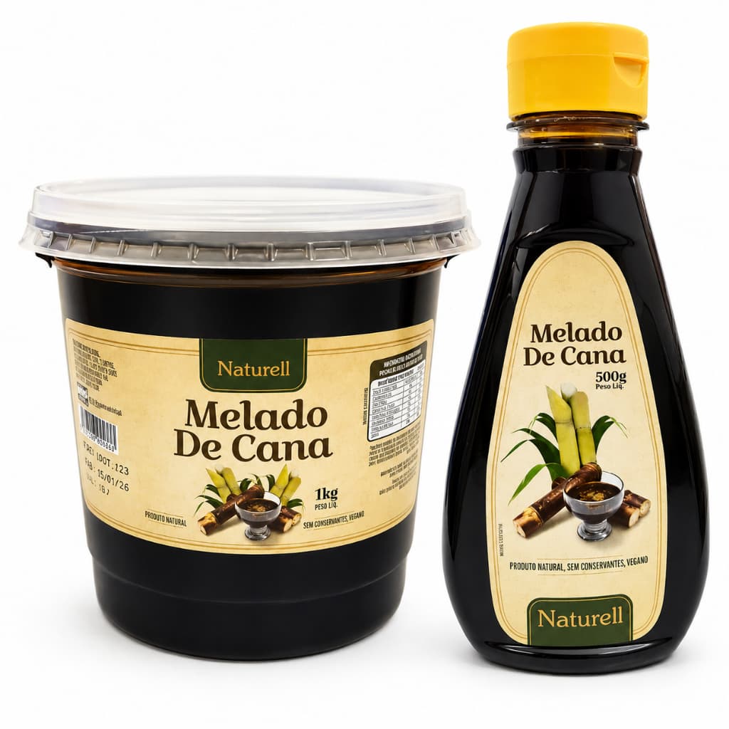 Melado de Cana Puro Vegano Naturell 1Kg