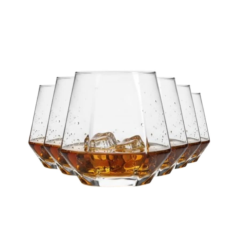 Copo de Vidro Copo Vulcano 310ml, Jogo de Copos de Vidro Whisky 6pcs – Ruvolo