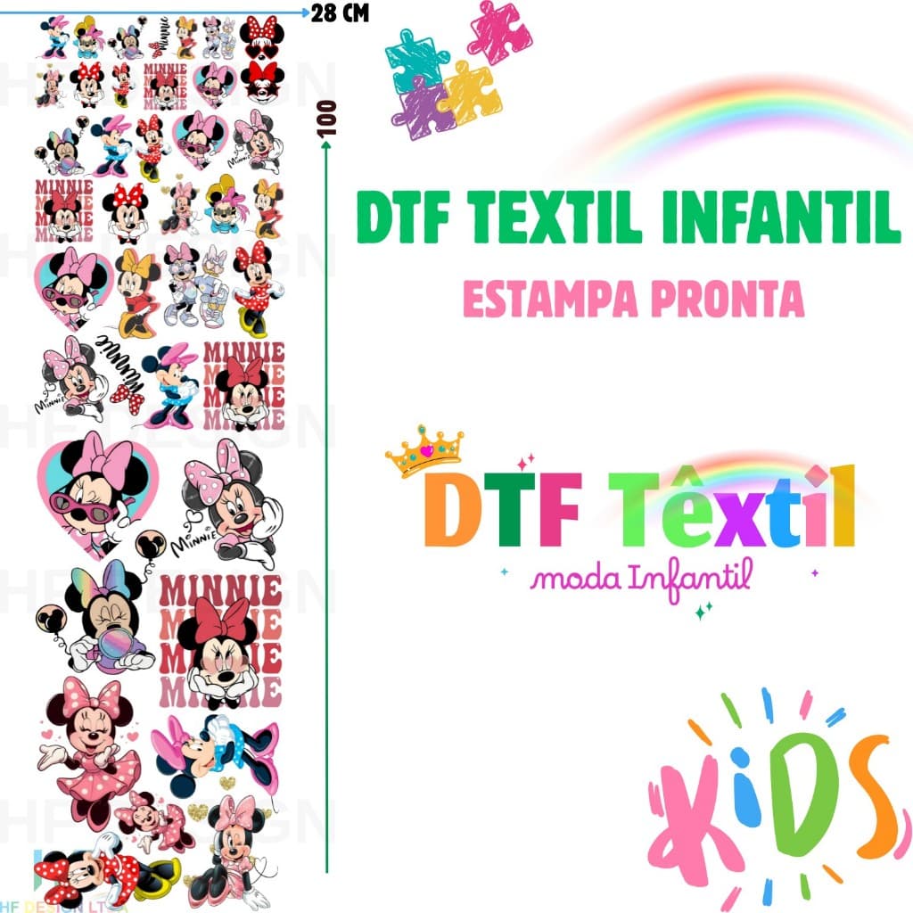 DTF Textil Aplique Termocolante Infantil Para Tecidos Estampa Pronta Ref721 Envio 24hs