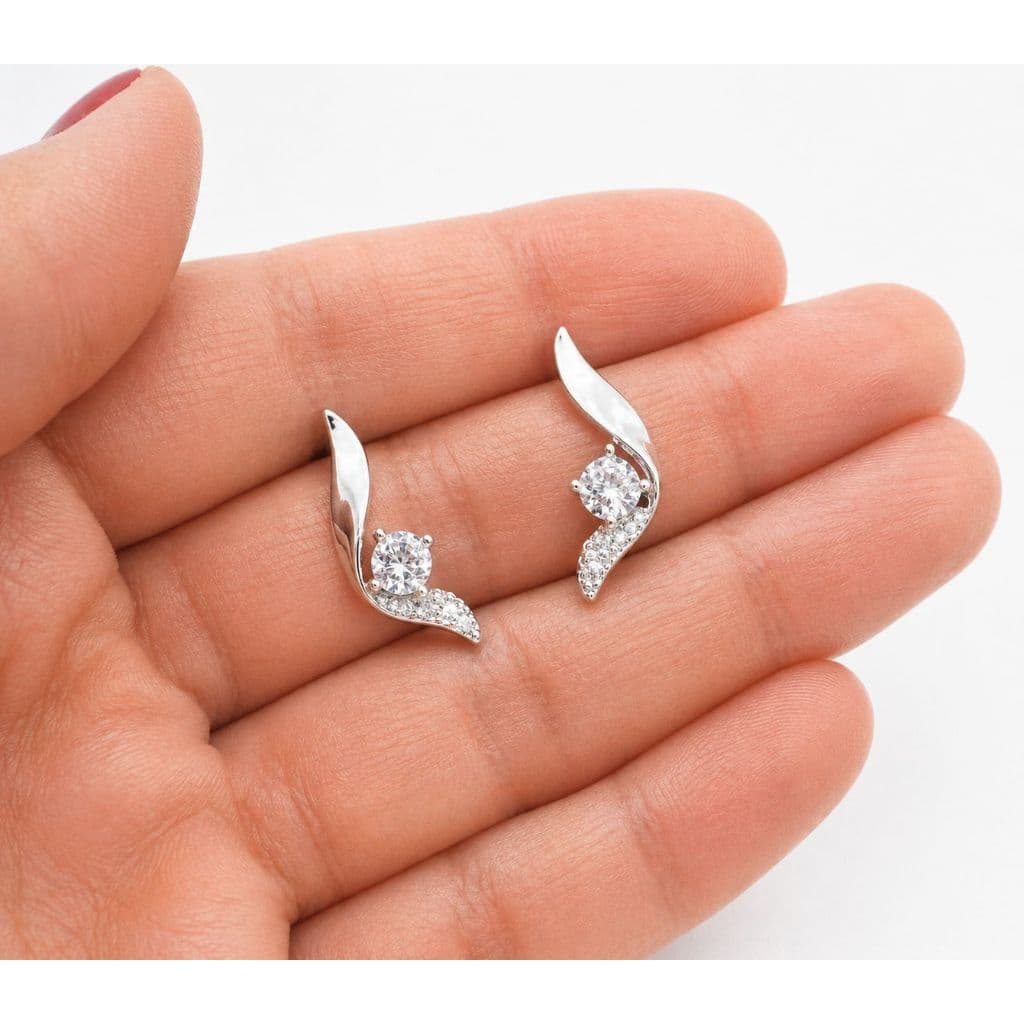 Brincos Elegantes de Zircônia Prata 925 Antialérgico Dia a Dia
