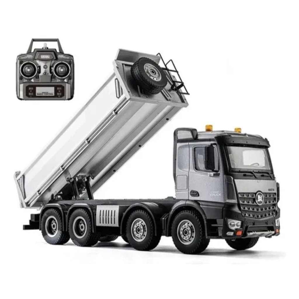 Caminhão Huina Bitruck Basculante Controle Remoto 1536 Pró 1:14 Veiculo Construção