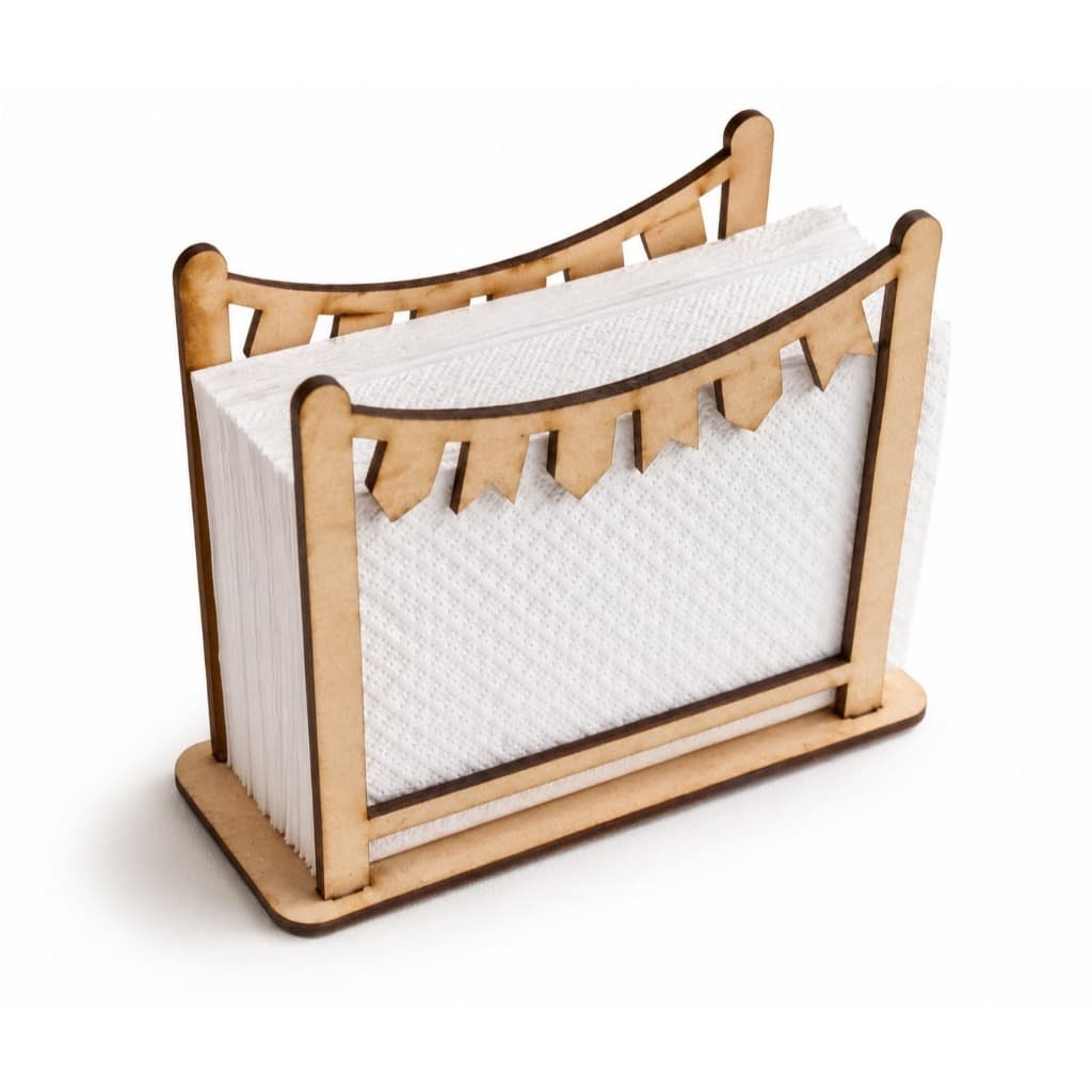 Kit 5 Porta Guardanapo Festa Junina Bandeirinha Mdf Decoração