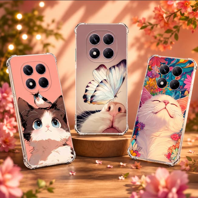 CAPA CAPINHA HEX COMPATIVEM COM REDMI NOTE 15 4G, 15 5G E 15 PRO PLUS DESENHO VARIADO GATO ANTI IMPACTO