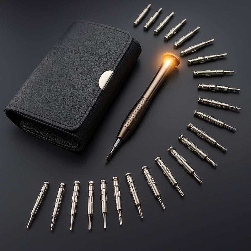 kit Chaves celular de precisão 25 Peças Magnética Fenda Philips Torx estrela triângulo agulha
