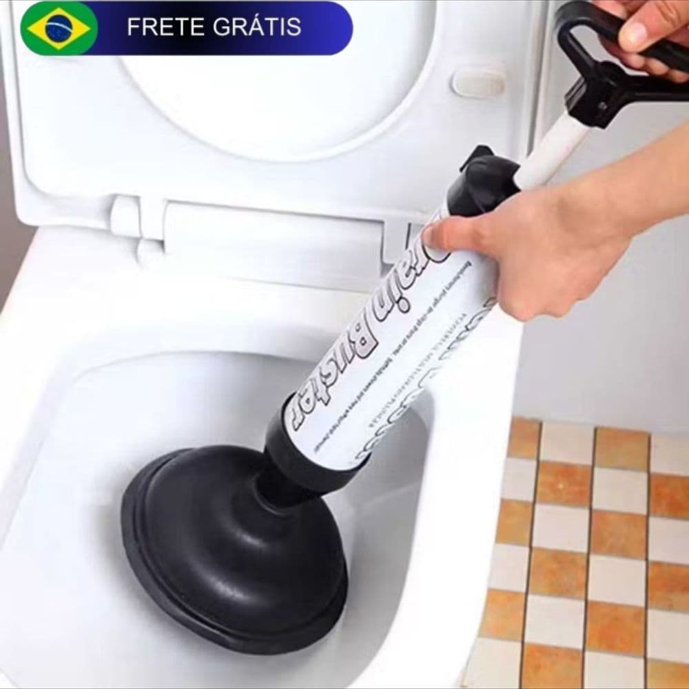 Desentupidor de vaso pias sanitários alta pressão com uma borracha de 16 cm de diametro