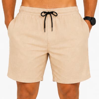 Short Masculino Linho Premium | Leve Fresco e Confortável | Casual | Social