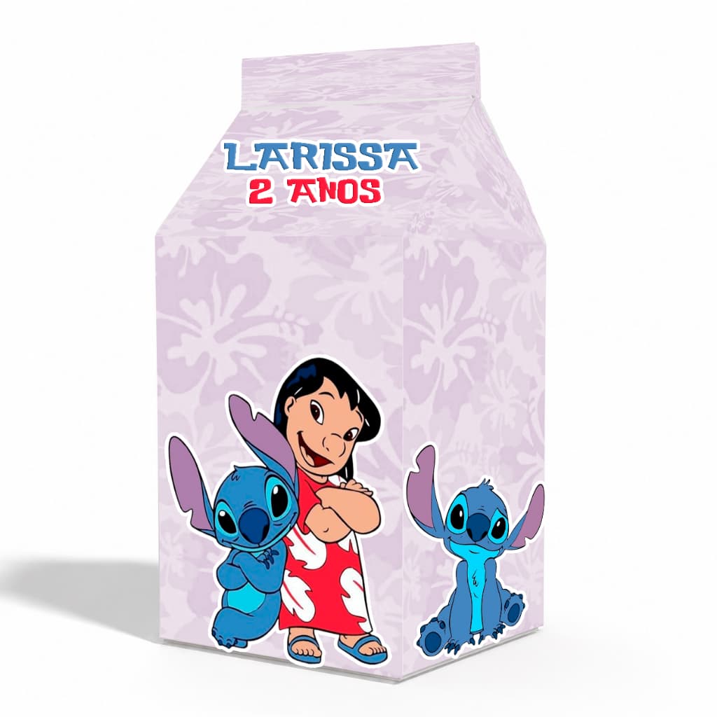 Caixinha Milk Stitch Rosa Clarinho - Lembrancinha Para Festa
