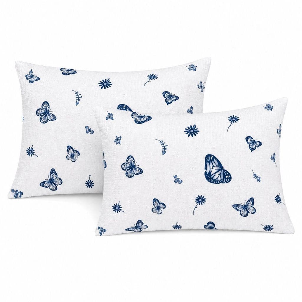 Kit com 2 Fronhas de Travesseiro Estampadas / 70cm x 50cm.