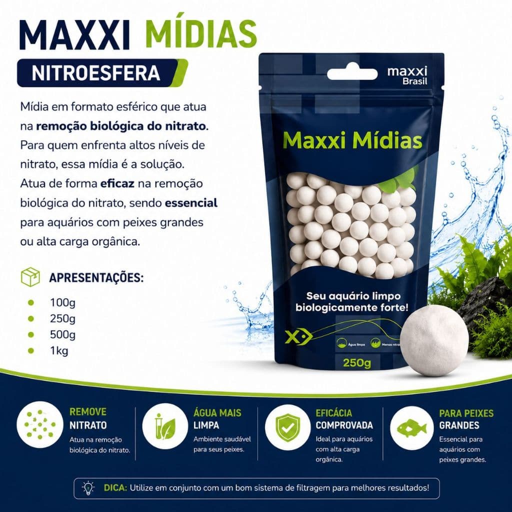 Mídia Biológica Maxxi Cerâmica Porosa Aquário E Sump