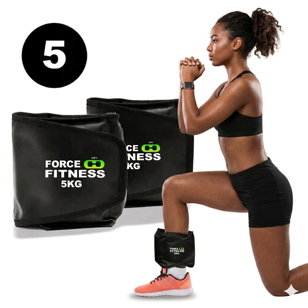 Caneleira de Peso Tornozeleira 5KG Par Preto Profissional Academia Musculaçao Ginastica Exercicios