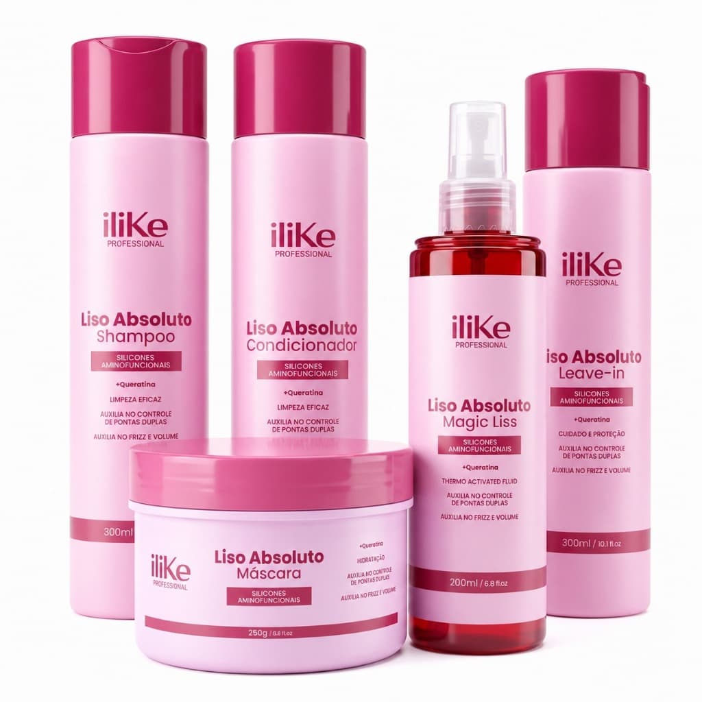 Liso Absoluto Ilike Professional Kit Completo - 5 Produtos