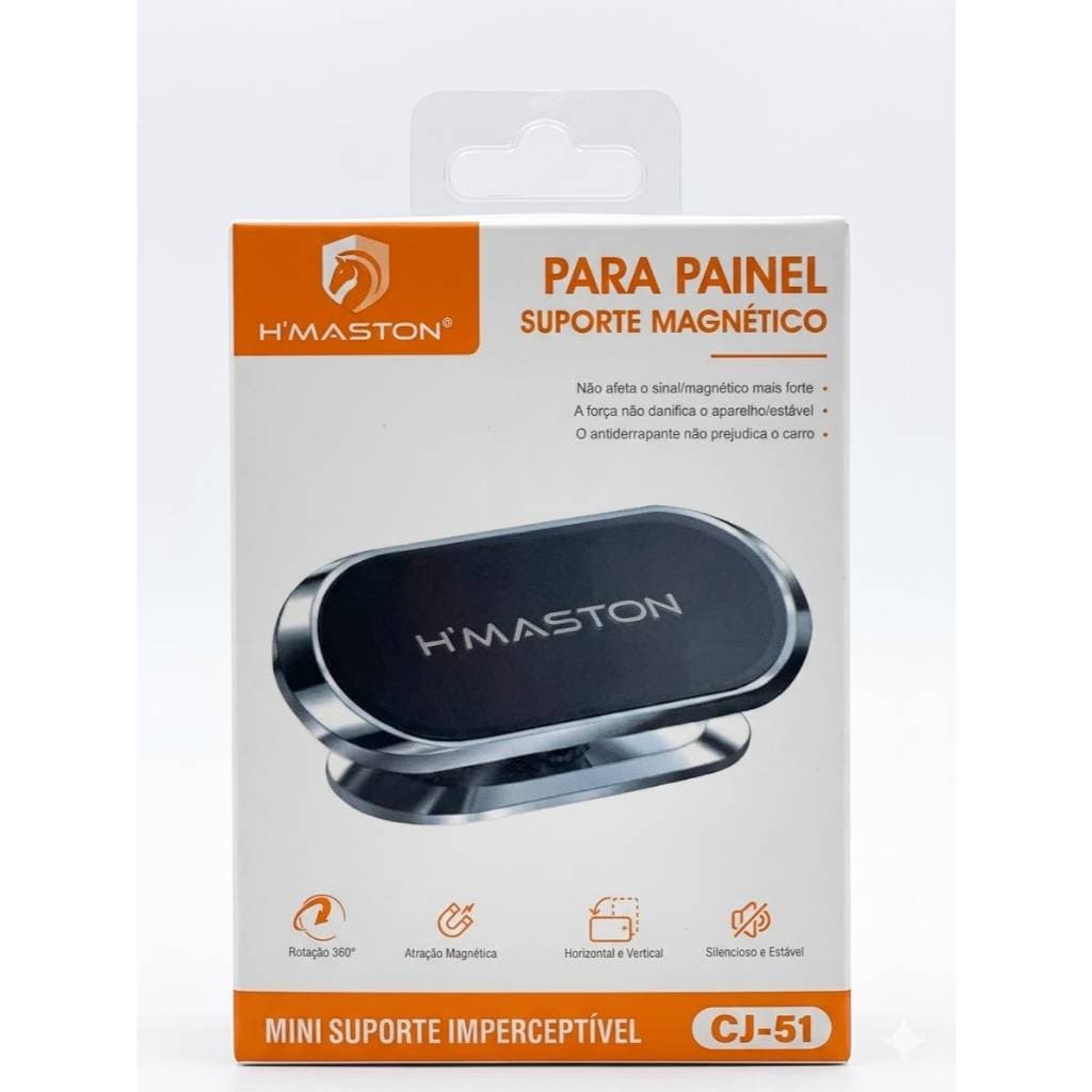 Suporte Magnético H'maston CJ-51 | Universal, Compacto e Resistente